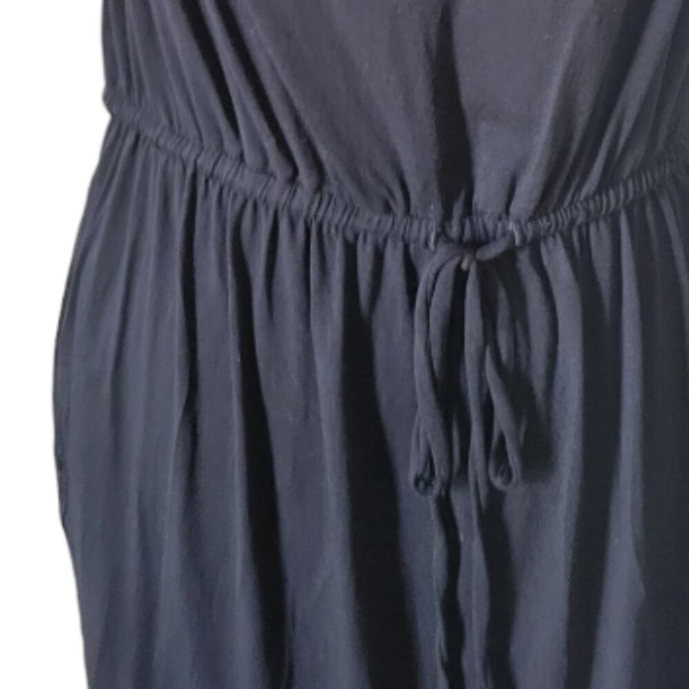 Cynthia Rowley Jersey Knit Cowl Neck Mini Dress Size Medium Black - Picture 5 of 7